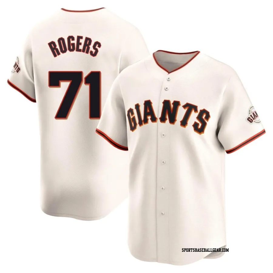 Tyler Rogers Men's San Francisco Giants Cream Limited Home Jersey