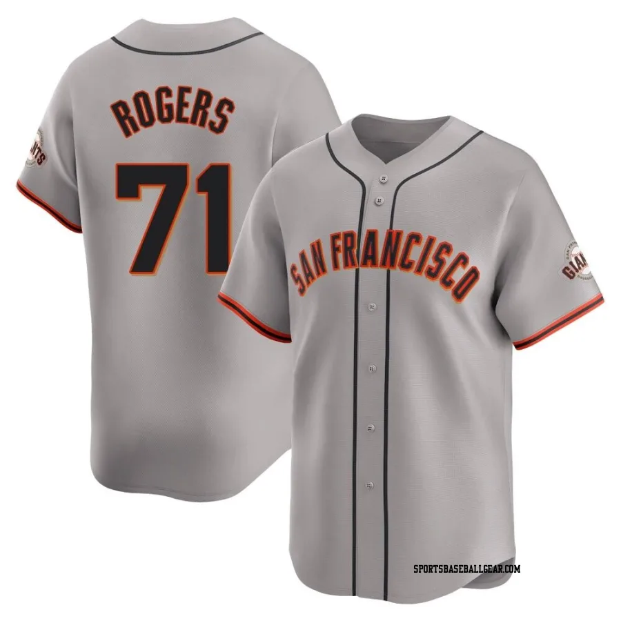 Tyler Rogers Men's San Francisco Giants Gray Limited Away Jersey