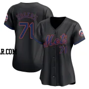 Tyler Rogers Women's New York Mets Black Limited Alternate Jersey