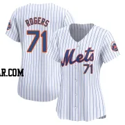 Tyler Rogers Women's New York Mets White Limited Home Jersey