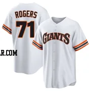 Tyler Rogers Youth San Francisco Giants White Limited Throwback Cooperstown Collection Jersey