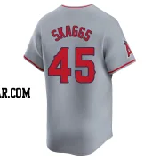 Tyler Skaggs Men's Los Angeles Angels Gray Limited Away Jersey