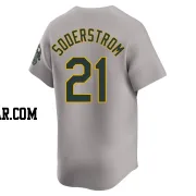 Tyler Soderstrom Men's Oakland Athletics Gray Limited Away Jersey