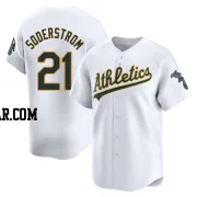 Tyler Soderstrom Men's Oakland Athletics White Limited Home Jersey