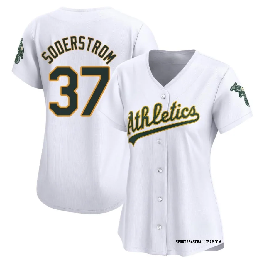 Tyler Soderstrom Women's Oakland Athletics White Limited Home Jersey