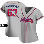 Tyler Thornburg Women's Atlanta Braves Gray Authentic Road Jersey