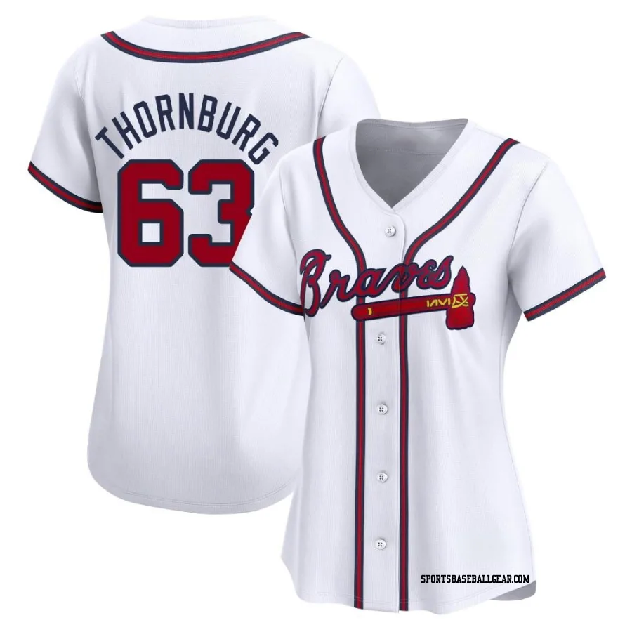 Tyler Thornburg Women's Atlanta Braves White Limited Home Jersey