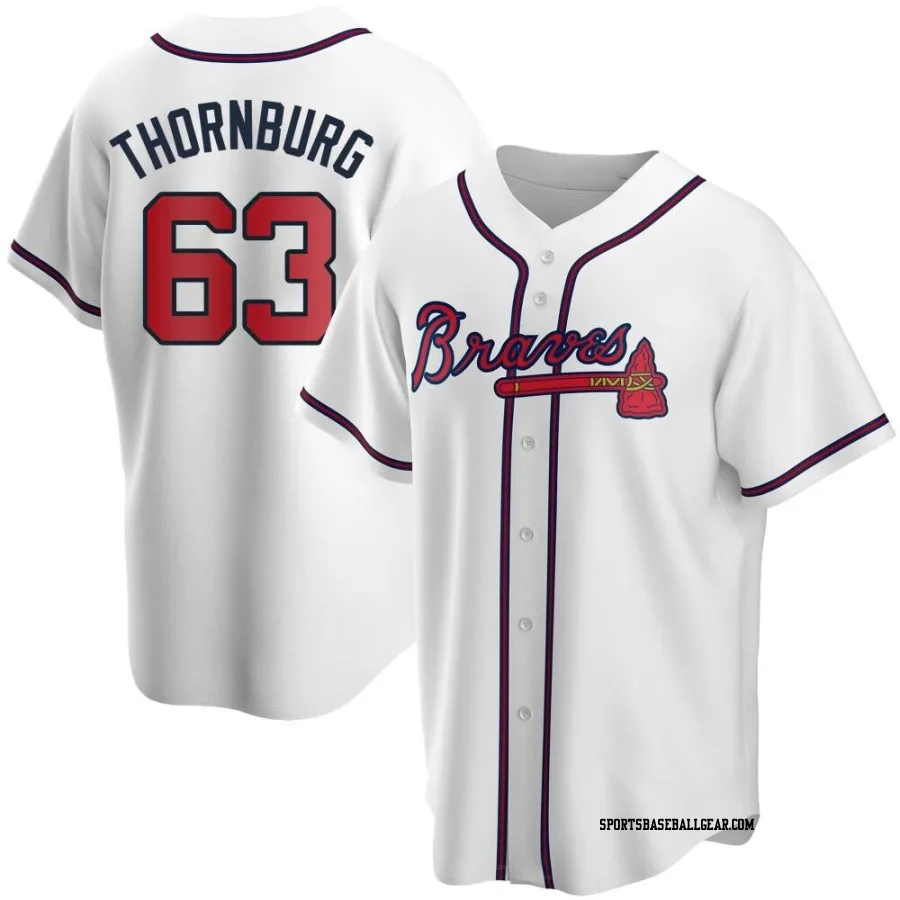 Tyler Thornburg Youth Atlanta Braves White Replica Home Jersey