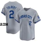 Tyler Tolbert Men's Kansas City Royals Gray Limited Away Jersey
