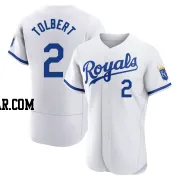 Tyler Tolbert Men's Kansas City Royals White Authentic 2022 Home Jersey