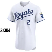 Tyler Tolbert Men's Kansas City Royals White Elite Home Jersey