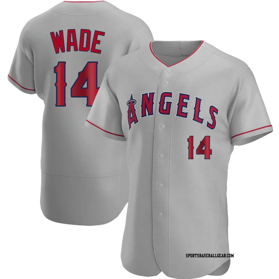 Tyler Wade Men's Los Angeles Angels Gray Authentic Road Jersey