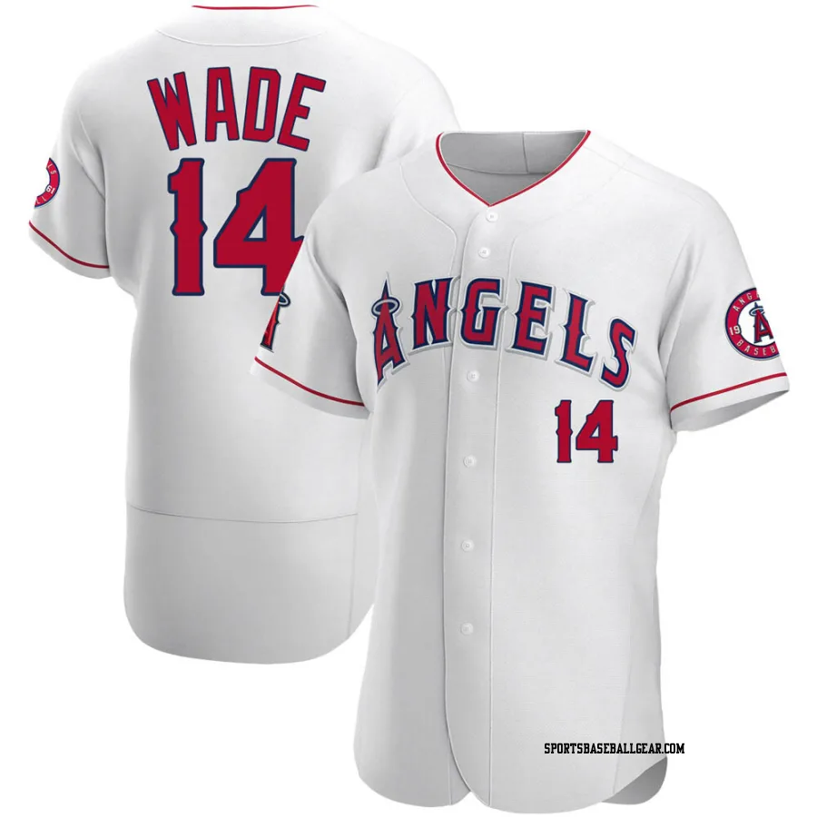 Tyler Wade Men's Los Angeles Angels White Authentic Jersey