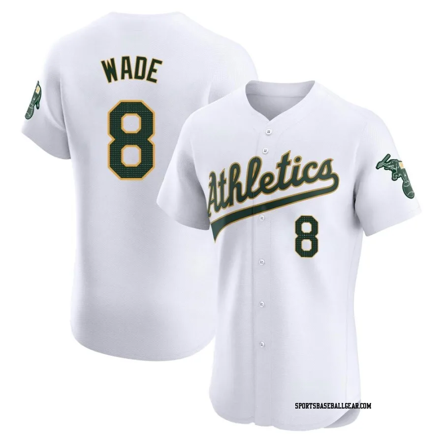 Tyler Wade Men's Oakland Athletics White Elite Home Jersey