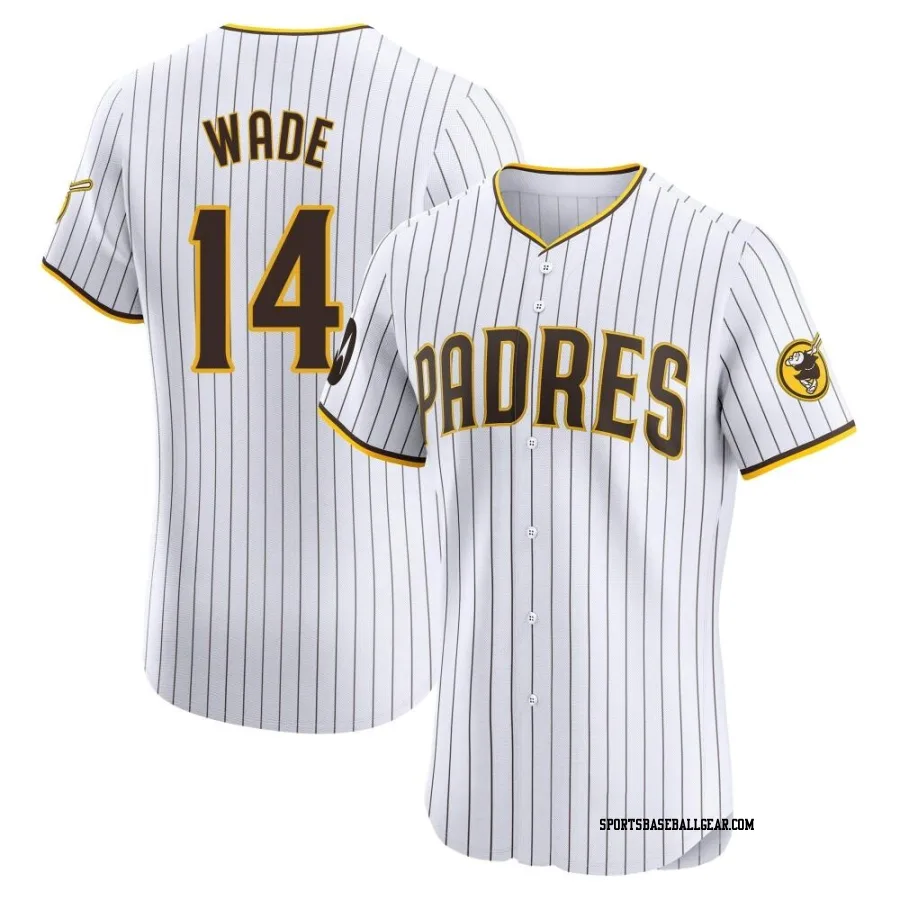 Tyler Wade Men's San Diego Padres White Elite Home Patch Jersey
