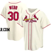 Tyler Webb Men's St. Louis Cardinals Cream Replica Alternate Jersey