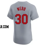 Tyler Webb Men's St. Louis Cardinals Gray Elite Road Jersey