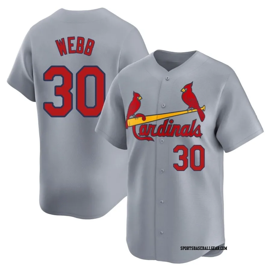 Tyler Webb Youth St. Louis Cardinals Gray Limited Away Jersey