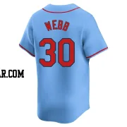 Tyler Webb Youth St. Louis Cardinals Light Blue Limited Alternate Jersey