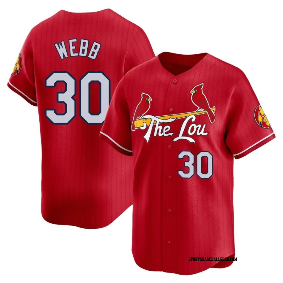 Tyler Webb Youth St. Louis Cardinals Red Limited 2024 City Connect Jersey