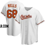 Tyler Wells Youth Baltimore Orioles White Replica Home Jersey