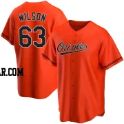 Tyler Wilson Men's Baltimore Orioles Orange Replica Alternate Jersey