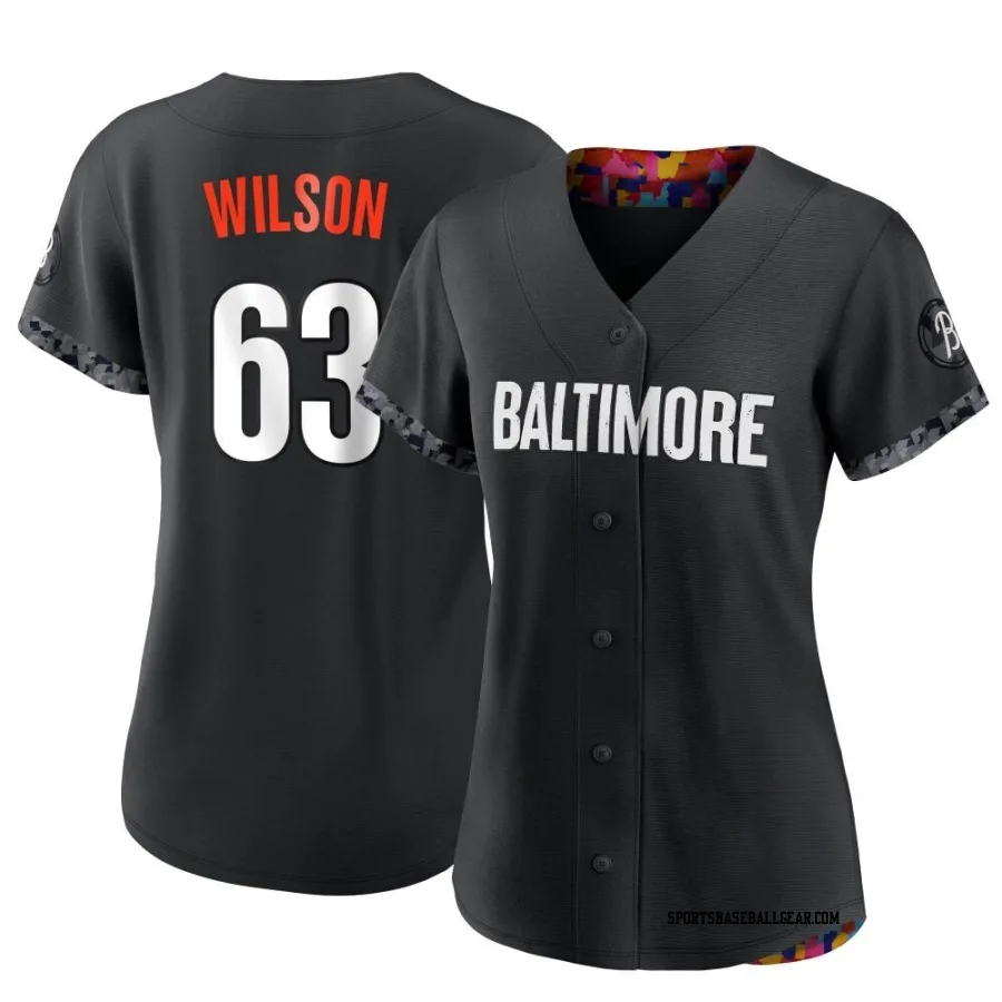 Tyler Wilson Women's Baltimore Orioles Black Replica 2023 City Connect Jersey