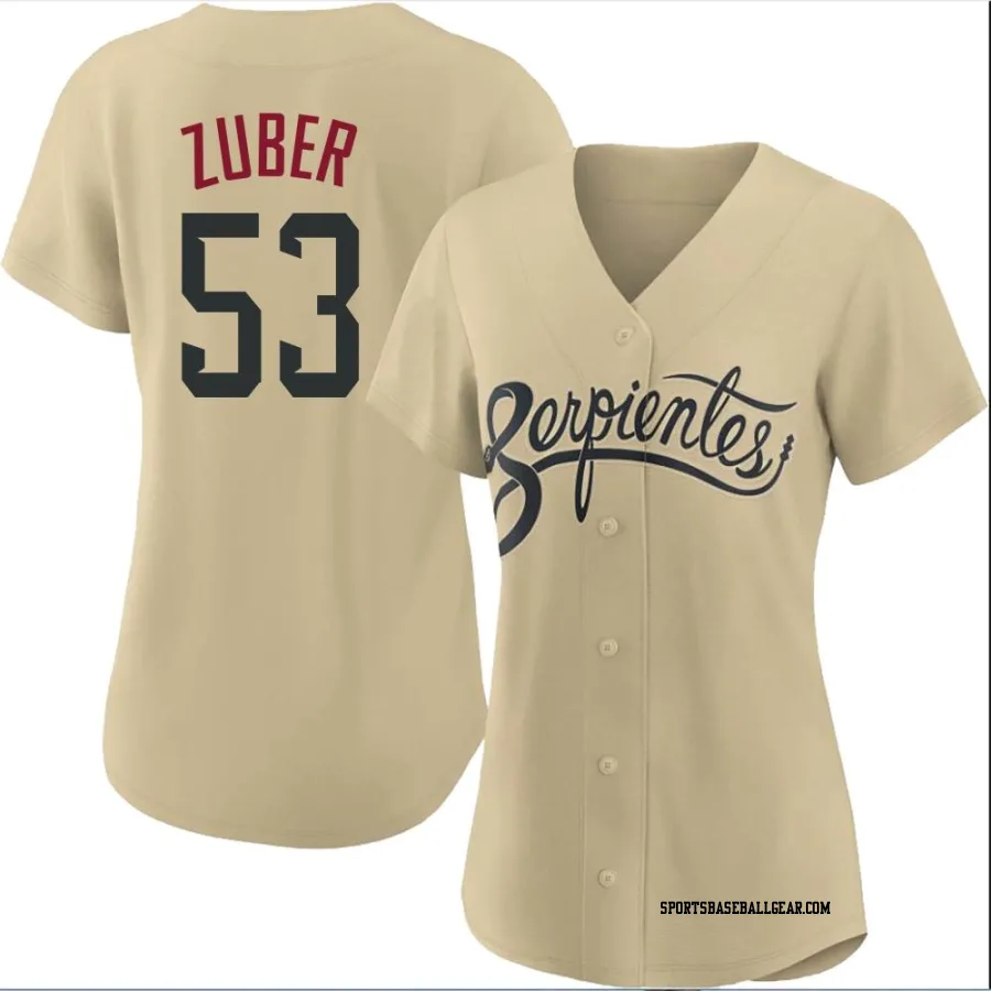 Tyler Zuber Women's Arizona Diamondbacks Gold Authentic 2021 City Connect Cool Base Jersey