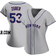 Tyler Zuber Women's New York Mets Gray Authentic Road Jersey