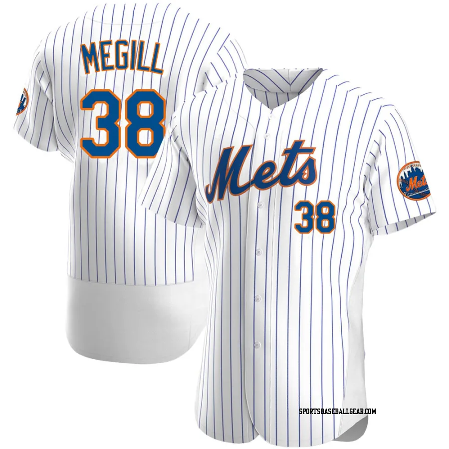 Tylor Megill Men's New York Mets White Authentic Home Jersey
