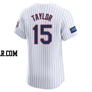 Tyrone Taylor Men's New York Mets White Elite Home Patch Jersey