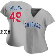Tyson Miller Women's Chicago Cubs Gray Authentic Road Jersey