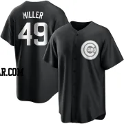 Tyson Miller Youth Chicago Cubs Black/White Replica Jersey