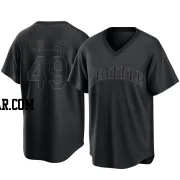 Tyson Miller Youth Seattle Mariners Black Replica Pitch Fashion Jersey