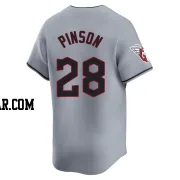Vada Pinson Men's Cleveland Guardians Gray Limited Road Jersey