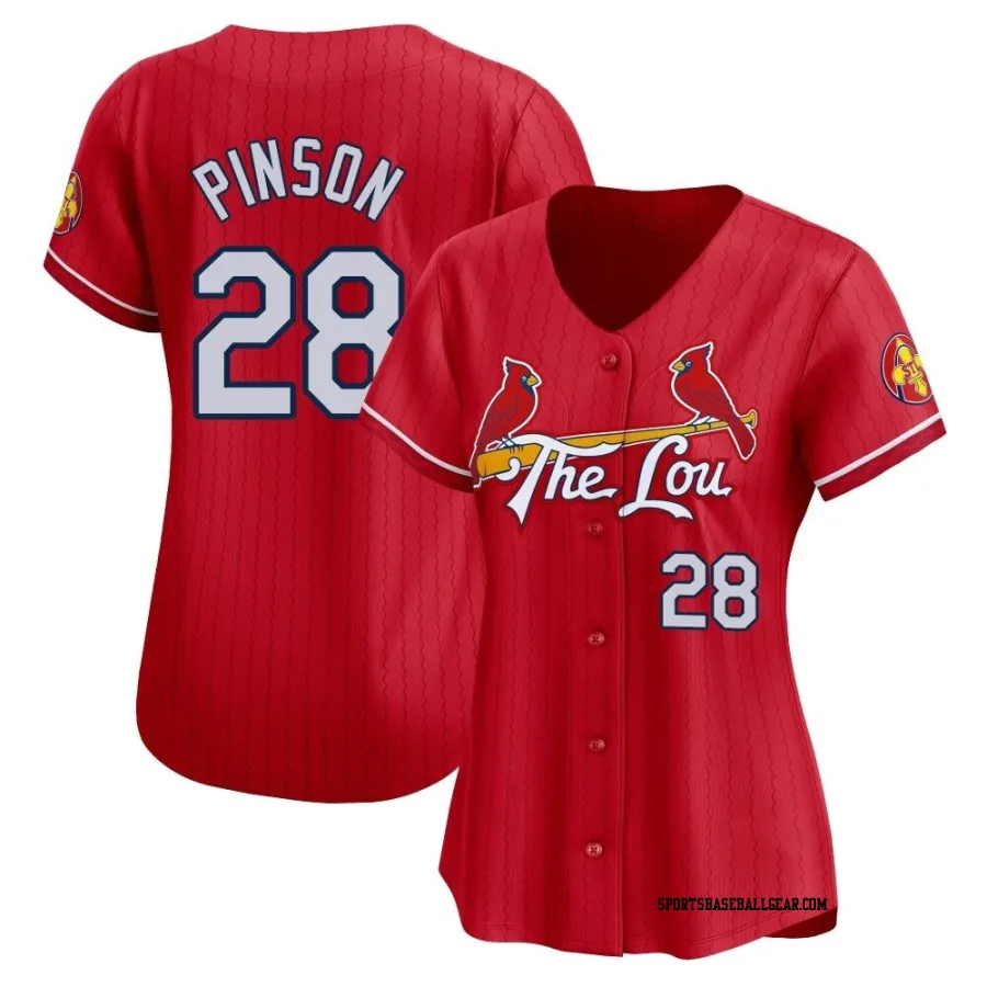 Vada Pinson Women's St. Louis Cardinals Red Limited 2024 City Connect Jersey