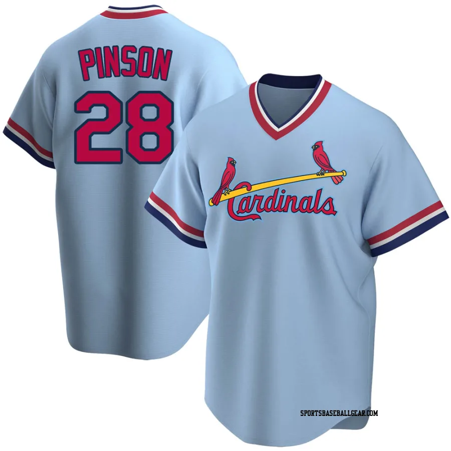 Vada Pinson Youth St. Louis Cardinals Light Blue Replica Road Cooperstown Collection Jersey