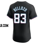 Valente Bellozo Men's Miami Marlins Black Elite Alternate Vapor Premier Jersey