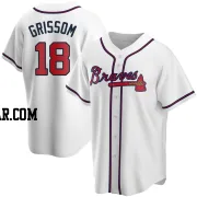Vaughn Grissom Men's Atlanta Braves White Replica Home Jersey