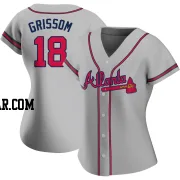 Vaughn Grissom Women's Atlanta Braves Gray Replica Road Jersey