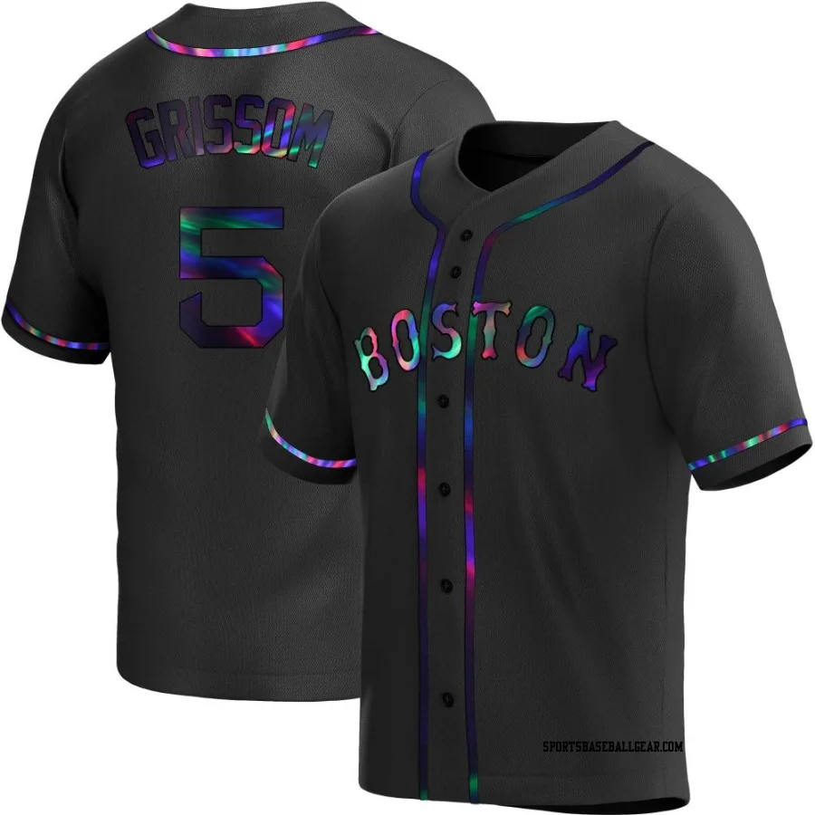 Vaughn Grissom Youth Boston Red Sox Black Holographic Replica Alternate Jersey