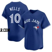 Vernon Wells Men's Toronto Blue Jays Royal Limited Alternate Jersey