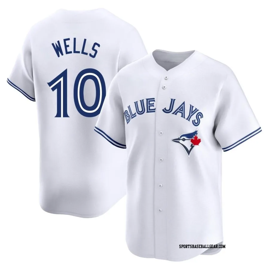 Vernon Wells Men's Toronto Blue Jays White Limited Home Jersey
