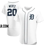 Vic Wertz Men's Detroit Tigers White Authentic Home Jersey