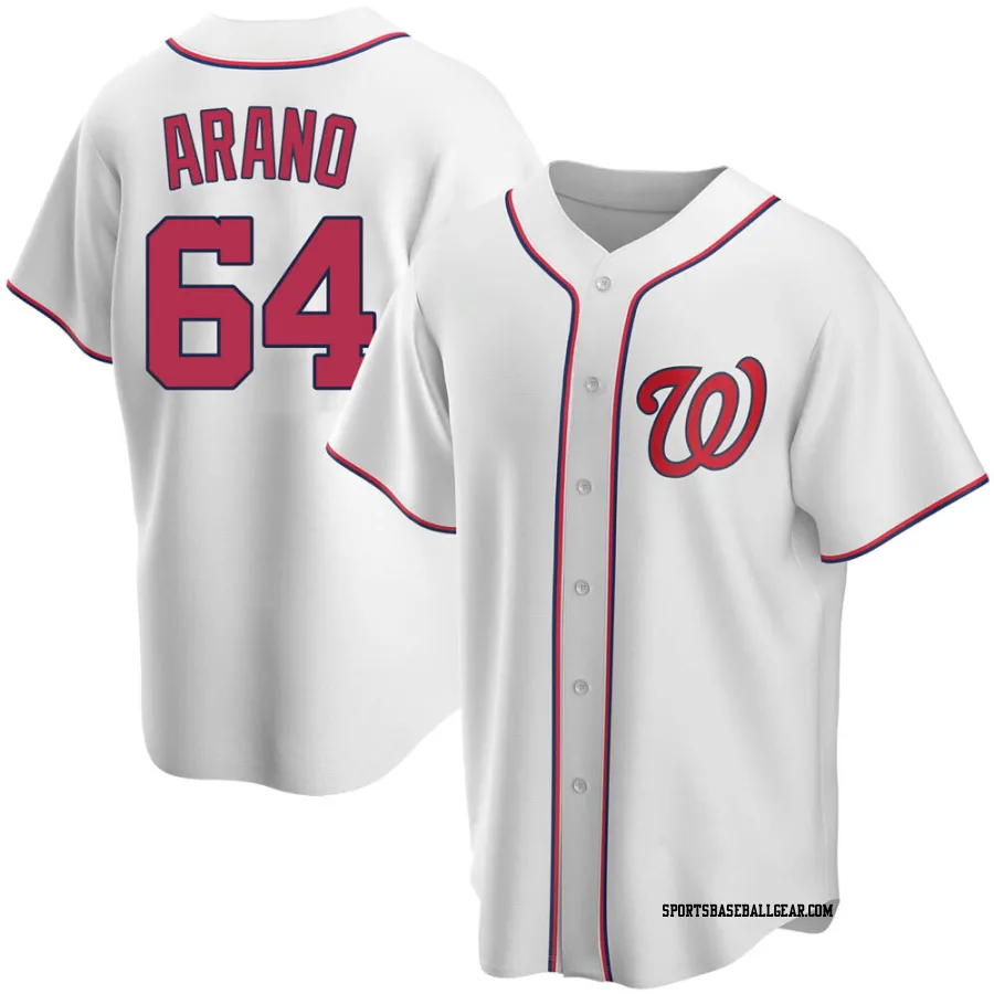 Victor Arano Men's Washington Nationals White Replica Home Jersey
