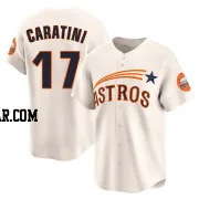 Victor Caratini Men's Houston Astros Cream Limited Throwback Cooperstown Collection Jersey