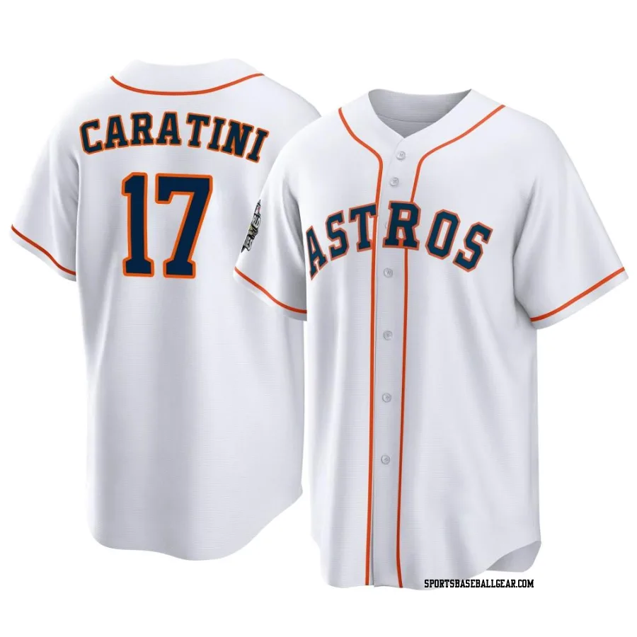 Victor Caratini Men's Houston Astros White Replica 2022 World Series Home Jersey