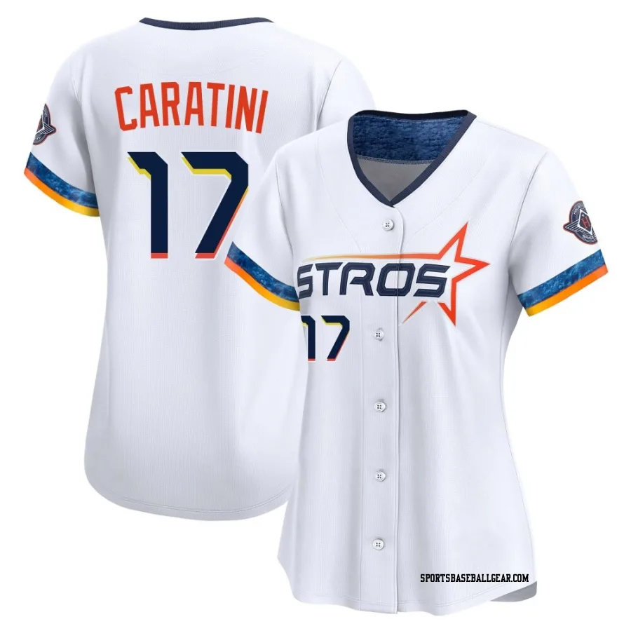 Victor Caratini Women's Houston Astros White Limited 2025 City Connect Jersey