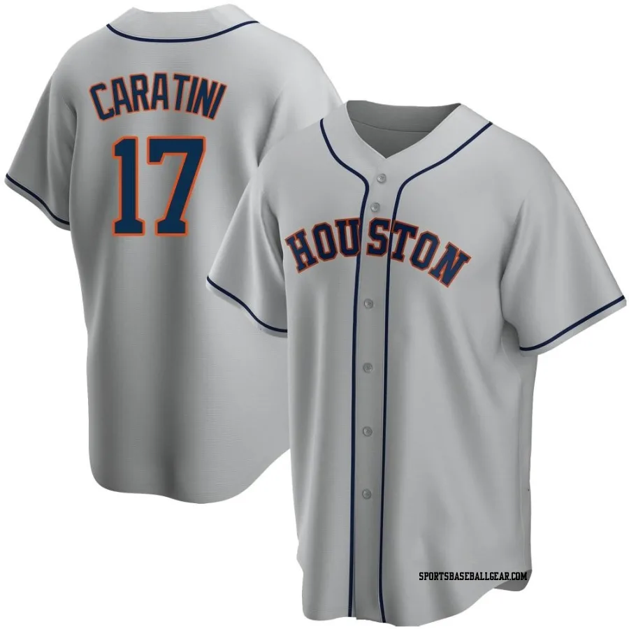 Victor Caratini Youth Houston Astros Gray Replica Road Jersey