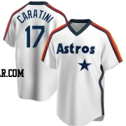 Victor Caratini Youth Houston Astros White Replica Home Cooperstown Collection Team Jersey
